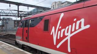 Virgin Trains East Coast class 91 Departure London King's Cross for Newcastle