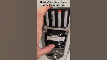 How to reset Weiser smart lock, and add first user code