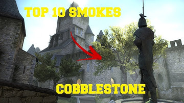 CS:GO - TOP 10 SMOKES ON COBBLESTONE + ONE WAY SMOKE