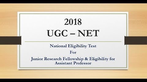 NET 2018 Notification (Important Changes)