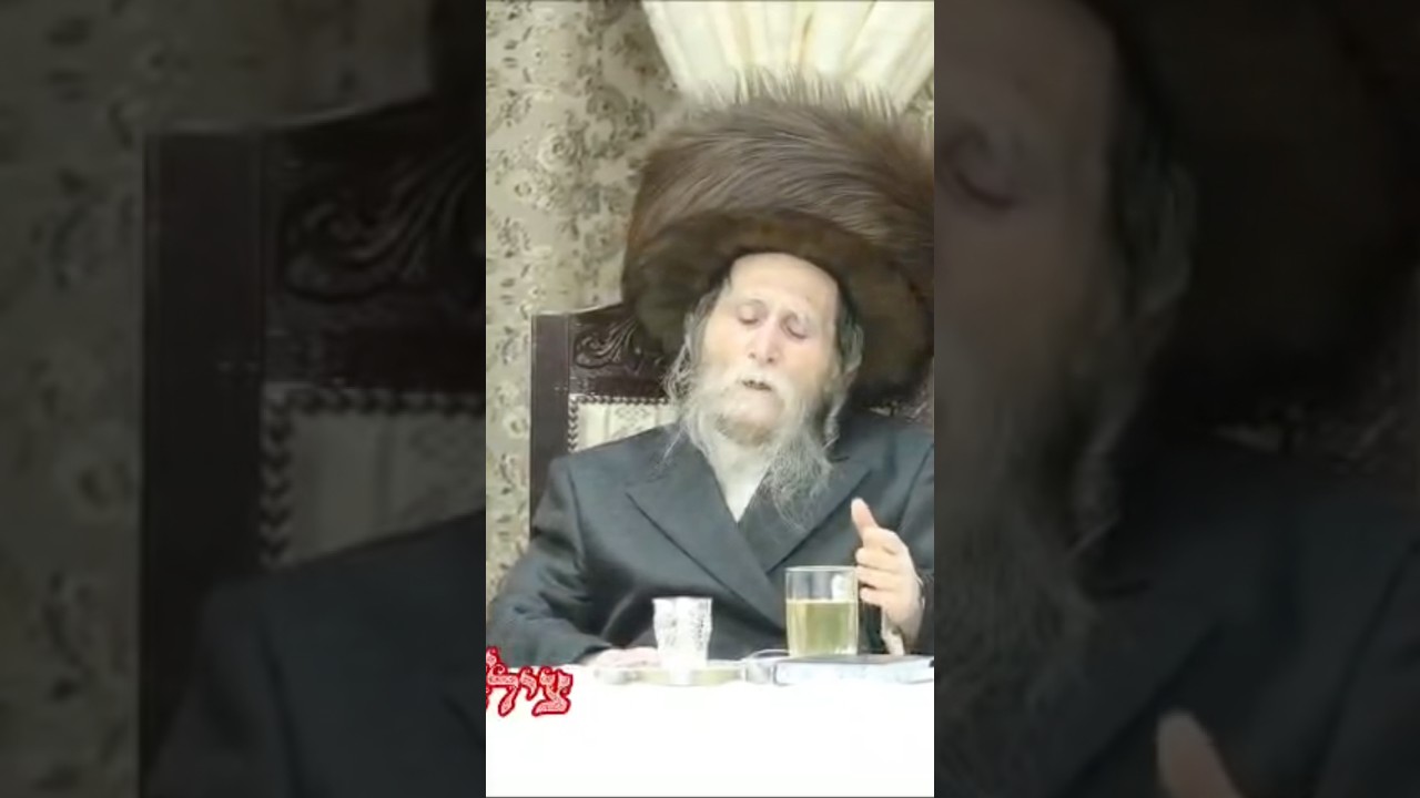 האדמו״ר מערלוי בטיש חול המועד פסח. (צילום שלומי טריכטר)