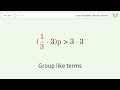 p/3+1 greater than 4 - Solve linear inequalities with one unknown