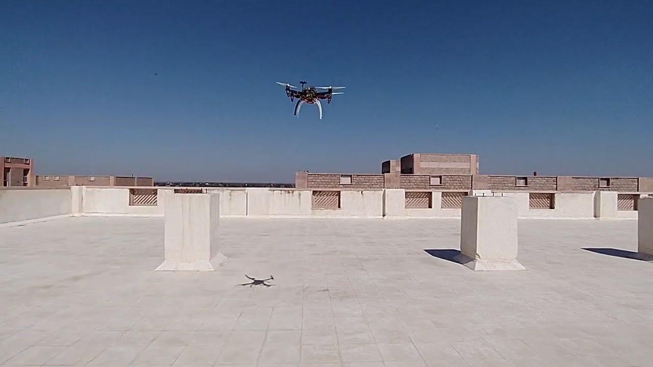 Quadcopter Position hold demo with GPS delay compensation