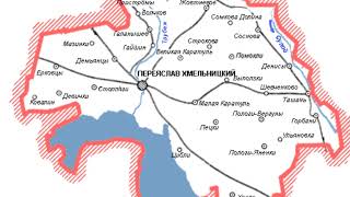 Карта Переяслав Хмельницкий район, Киевская область, Украина