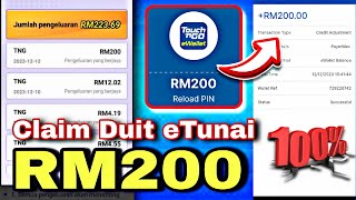 TNG FREE | Claim duit eTunai RM200 dengan eWallet touch n go 2023 !!