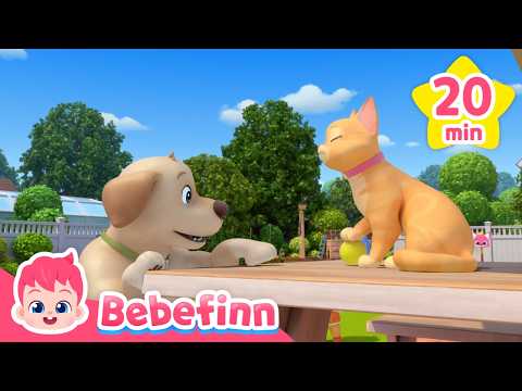 🐾 Kitty Boo & Puppy Mandoo | Cute Animal Song for Kids @Bebefinnのサムネイル
