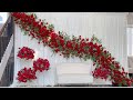 Diy how to add floral over curtains