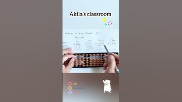 Three digit addition in abacus