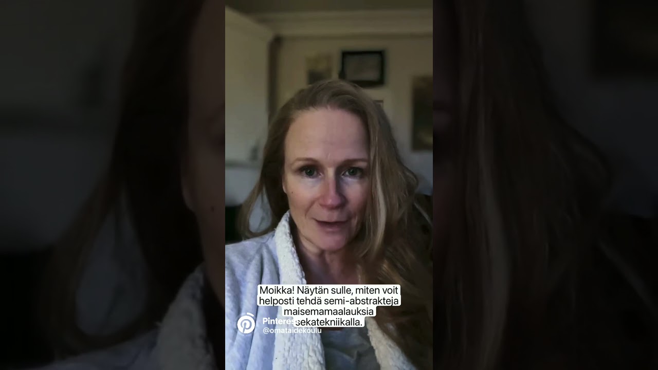 Demo abstrakti maisemamaalaus / kollaasi