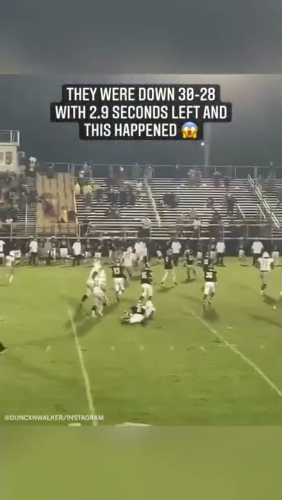 They were down 30-28 at their own 41-yard line with 2.9 seconds left and THIS HAPPENED 😱😱 | #shorts