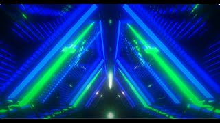 10hours triangle Blue Light tunnel background video, 4k animation, loop video, relaxing screensaver.