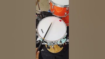 Which snare sound do you like more, 1 or 2? #shorts #short #drums #sound #tune #tuning #tone #snare