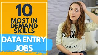 10 Most in demand skills for Data entry jobs from home