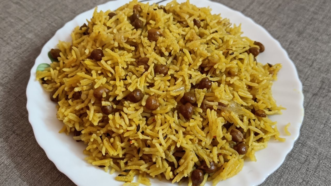 Kala chana pilaf