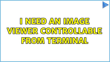 I need an image viewer controllable from terminal