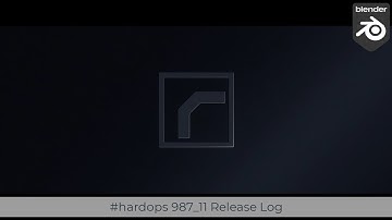 #hardops 987_11 - Release Log