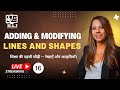 🎨 Adding & Modifying Lines and Shapes LIVE! | Drawing & Design Tutorial ✍️🟦🔺