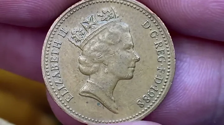 UK Coins 1988 ELIZABETH II ONE PENNY worth how much?