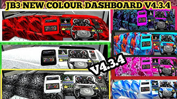 NEW JB3 COLOUR FUll DASHBOARD FILE V4.3.4 FOR BUS SIMULATOR INDONESIA FREE DOWNLOAD NO password 🔑