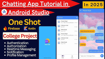Chat App Android Studio | One Shot | Android Studio Tutorial | 2025 | Kotlin | College Project