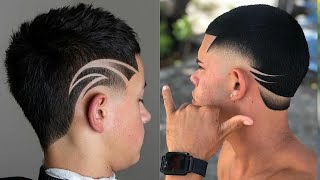 ✓Ideas de Riscos, Listras no cabelo masculino: aposte no looks mais  modernos! atuais 