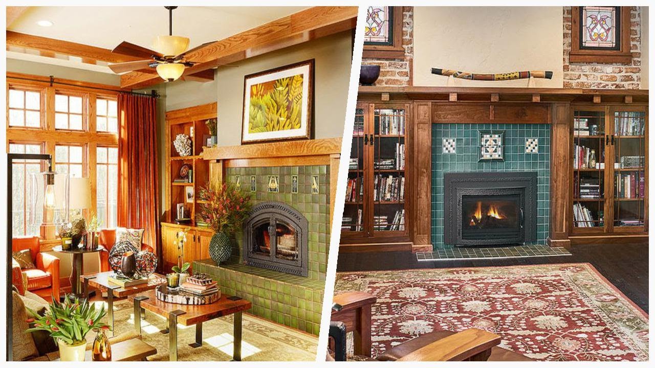 Craftsman Fireplace Glass
