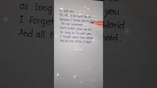 With You My Life Is So Much Better svibes  love