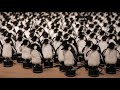 An Interactive Mirror Built From 450 Rotating Penguins By Daniel Rozin 