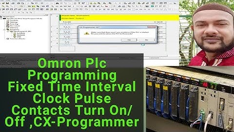 Omron Plc Programming Fixed Time Interval Clock Pulse Contacts Turn On/Off ,CX-Programmer