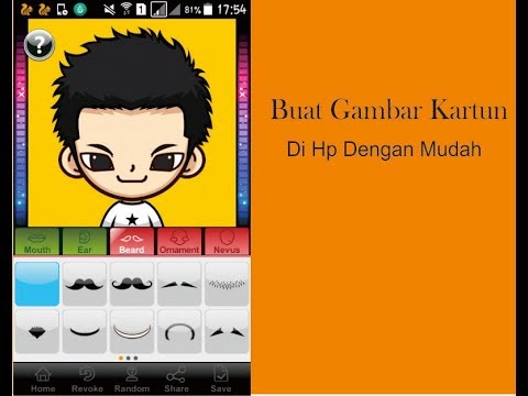 Cara Mudah Membuat Gambar  Kartun  Di HP  Android  YouTube