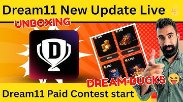 Beaking News:- Dream11 New App Start | Dream11 Paid Contest Start ?| Dream11 Coinbucks fire |Dream11