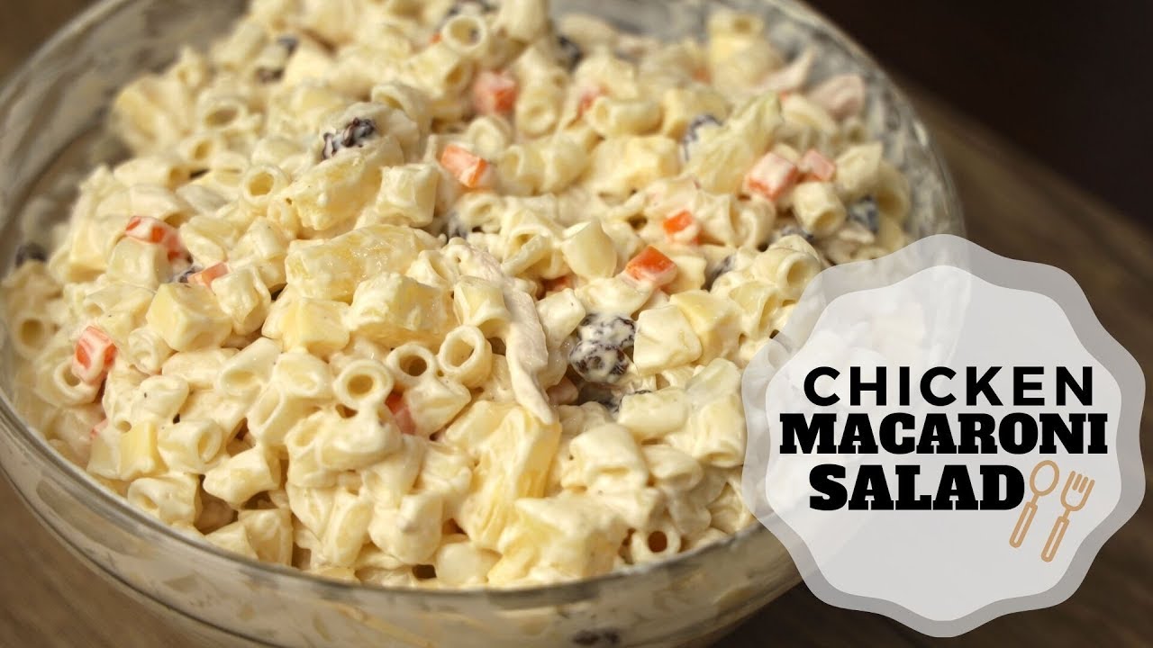 Filipino Chicken Macaroni Salad In A Tub