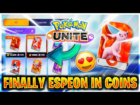 Espeon is Also In Coins ???? in Pokemon Unite | Espeon Release Date | New Pokemon leaked in Unite