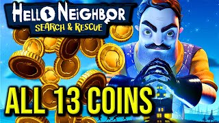 All 13 Coin Locations + Reward | Hello Neighbor VR Search and Rescue