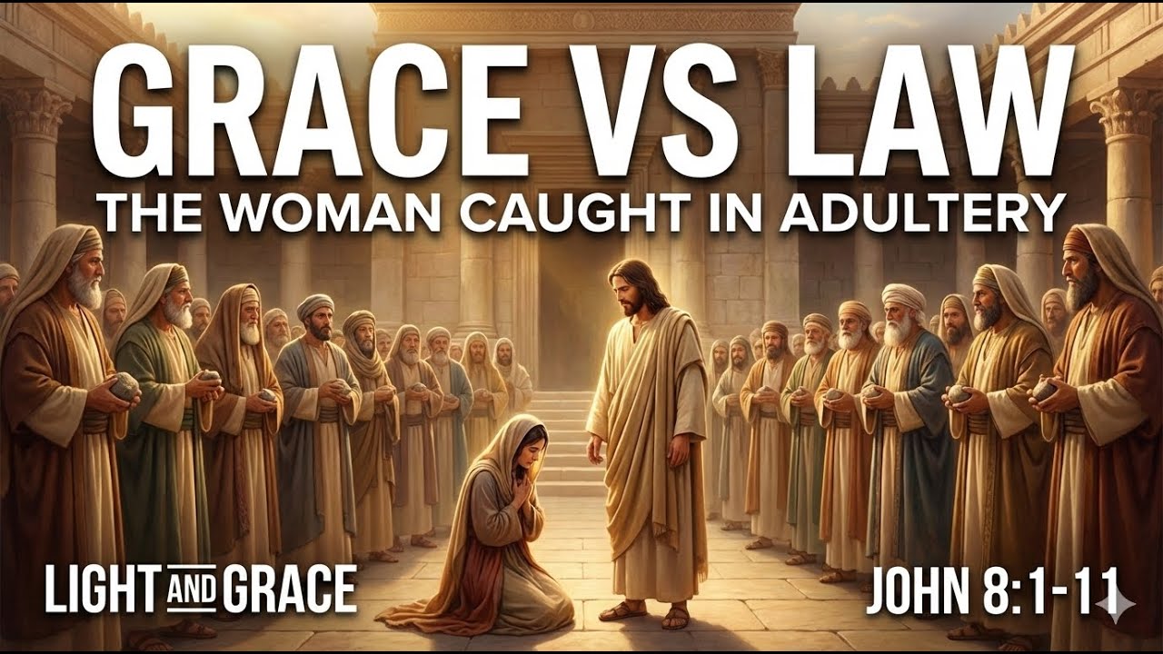 Grace Vs Law: The Woman Caught In Adultery | What Did Jesus Write On The Sand? (John 8:1-11)