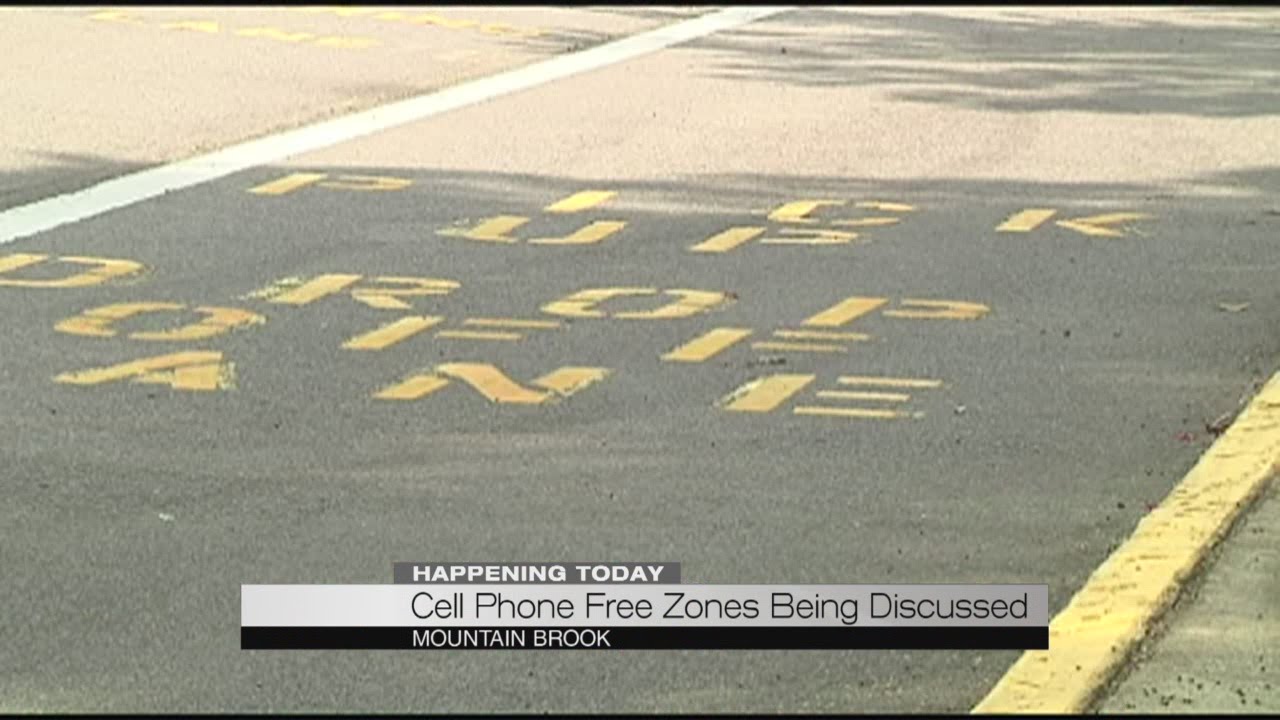 Cell phone free zones being discussed