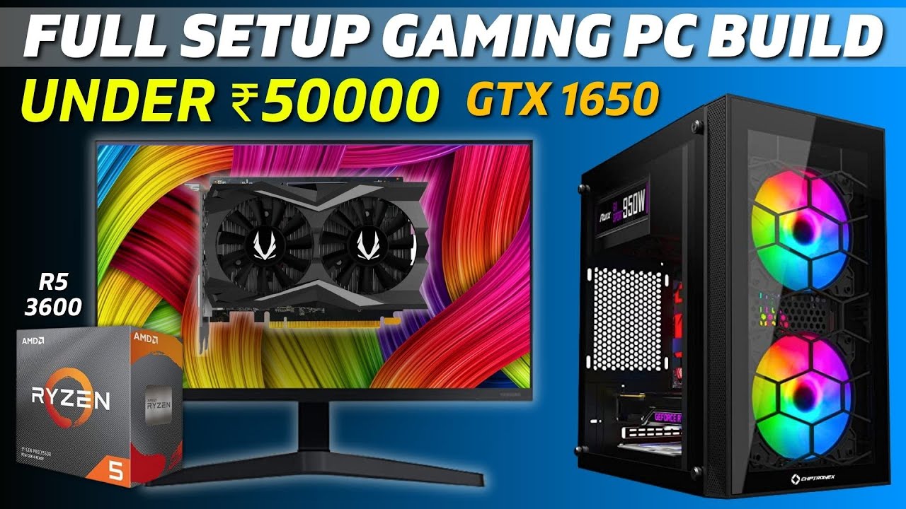 SETUP GAMING – PC tout en un AMD R5 3600 / GTX 1650 / ASUS 24