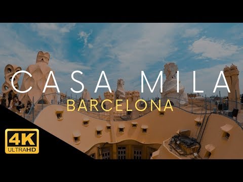 Casa Mila Barcelona Tour La Pedrera Antoni Gaudi 4k