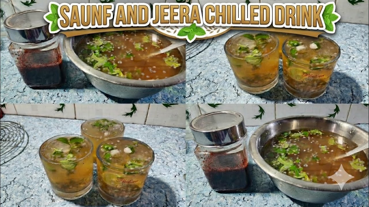 Garmi se rileef Holi special Souf, jeera child drink de aapke body ko thanda thanda COOL Cool 🌝