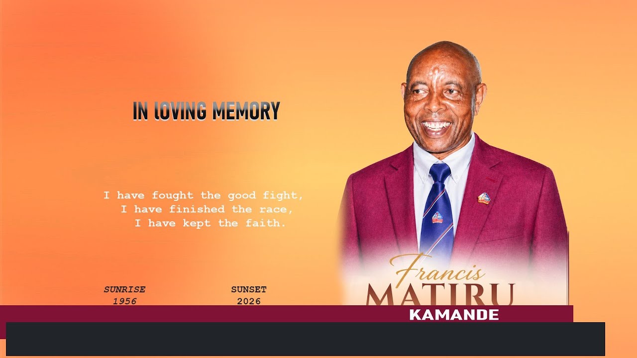 CELEBRATING THE LIFE OF FRANCIS MATIRU KAMANDE - YouTube