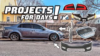 Acura TL Parts and Projects for DAYS!! (Jewel Eye, Bumper Conversion, and MORE!)