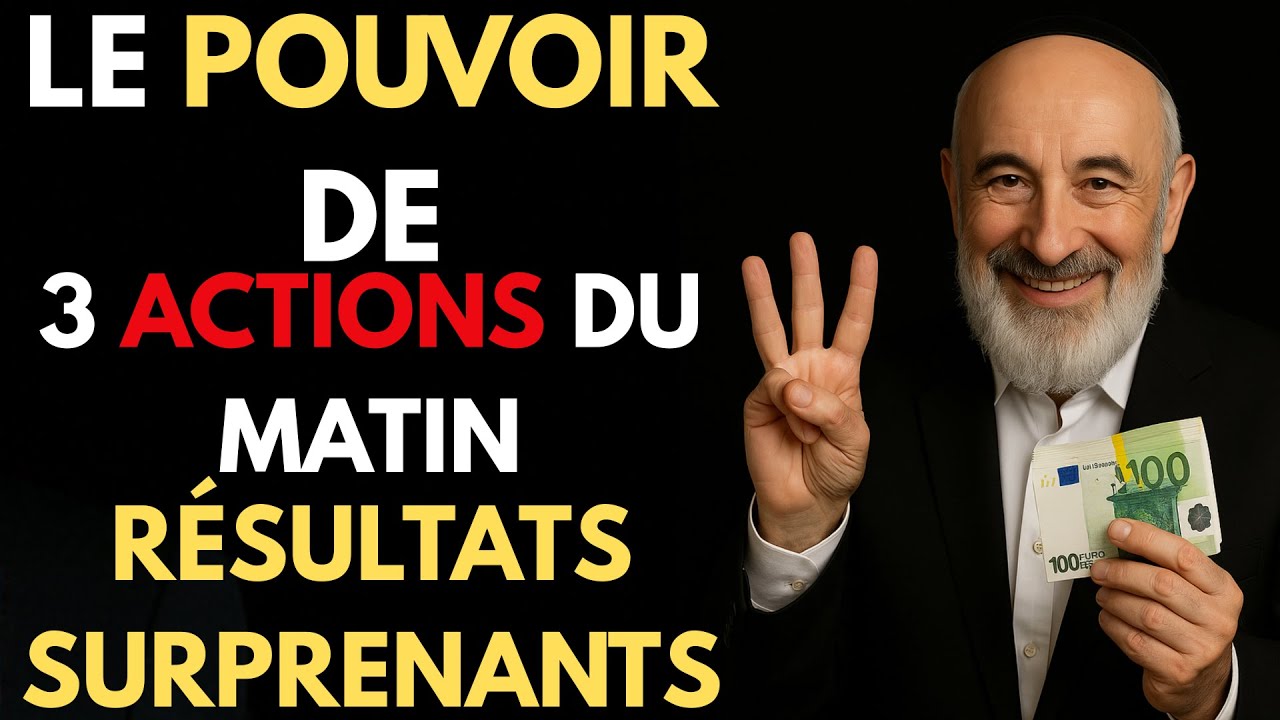 RABBIN MULTIMILLIONNAIRE : « FAIS CES 3 CHOSES CHAQUE MATIN POUR CHANGER TA VIE ! »