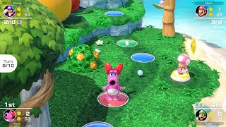 Mario Party Superstars #942 Yoshi's Tropical Island Birdo vs Waluigi vs Mario vs Luigi