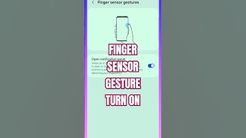 How to Turn on Finger sensor gesture setting in samsung mobile?#shortsfeed #shorts #trending