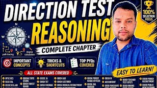 Direction Test Full Concept with Q & A ,ଦିଗ ନିର୍ଣ୍ଣୟ By Prakash Kumar Mohanty || #reasoning #viral