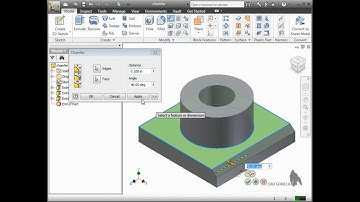 Bài 29 Lệnh vát cạnh Chamfers với Autodesk Inventor