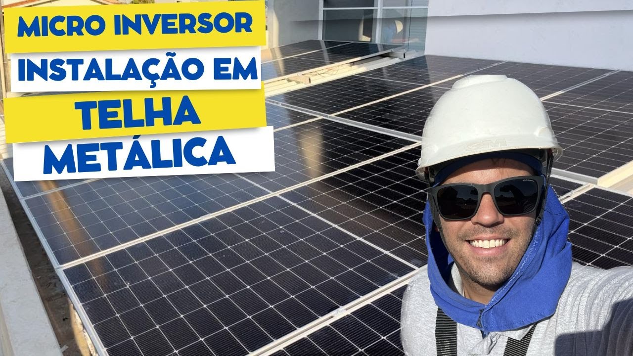 A forma CORRETA de instalar MICRO INVERSOR em TELHADO METÁLICO