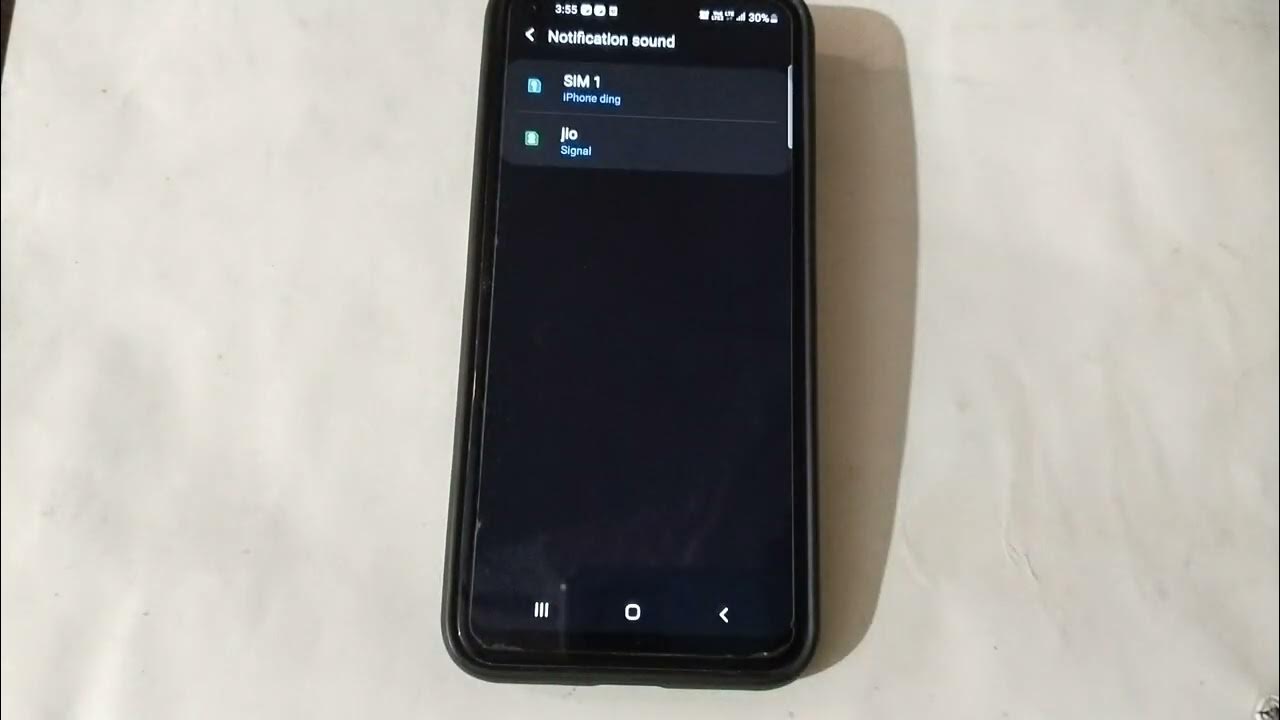 how to set notification ringtone in Samsung M11, notification ringtone