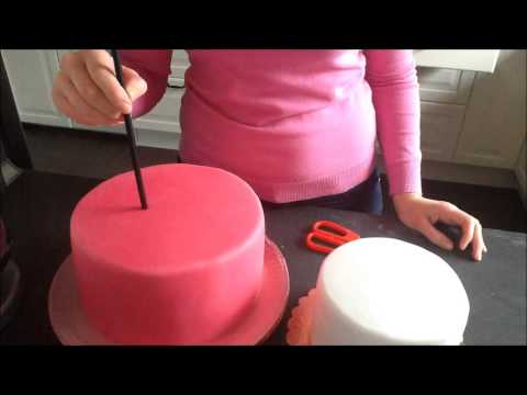 How to make a two tier cake tutorial / Jak zrobić tort dwupiętrowy