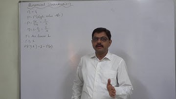 Binomial Distribution   20 Basics to find probability of at least one